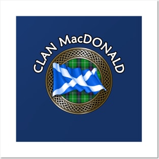 Clan MacDonald Crest & Tartan Knot Posters and Art